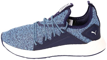 (Youth) Puma Nrgy Neko Knitted Running Shoes Blue/White 191747-10 (Youth) Puma Nrgy Neko Knitted Running Shoes Blue/White 191747-10