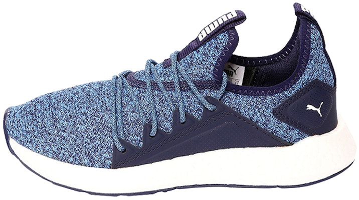 (Youth) Puma Nrgy Neko Knitted Running Shoes Blue/White 191747-10 Buy (Youth) Puma Nrgy Neko Knitted Running Shoes Blue/White 191747-10