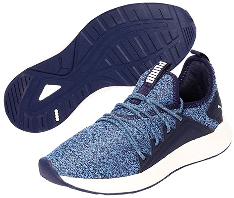 (Youth) Puma Nrgy Neko Knitted Running Shoes Blue/White 191747-10 Purchase (Youth) Puma Nrgy Neko Knitted Running Shoes Blue/White 191747-10