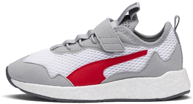 (Preschool) Puma Nrgy Neko Skim AC 'Grey Red Velcro' 192824-01 Buy (Preschool) Puma Nrgy Neko Skim AC 'Grey Red Velcro' 192824-01
