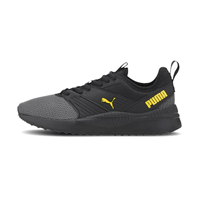 (Youth) Puma Pacer Next Ffwd Low Top Running Shoes Black/Yellow
