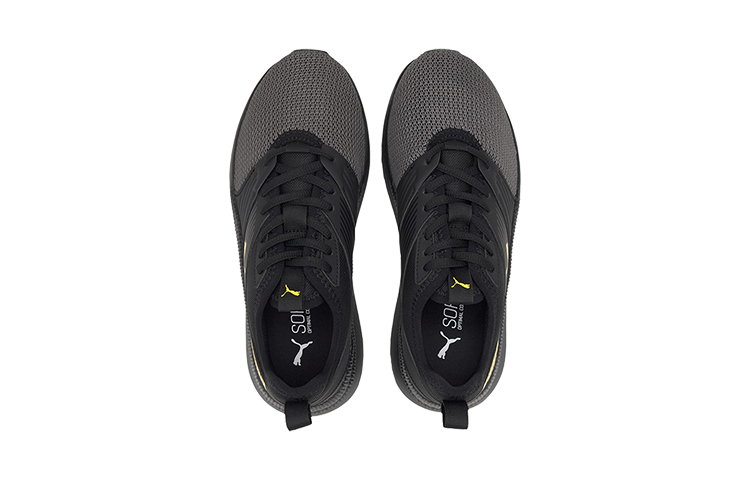 (Youth) Puma Pacer Next Ffwd Low Top Running Shoes Black/Yellow 圖 3