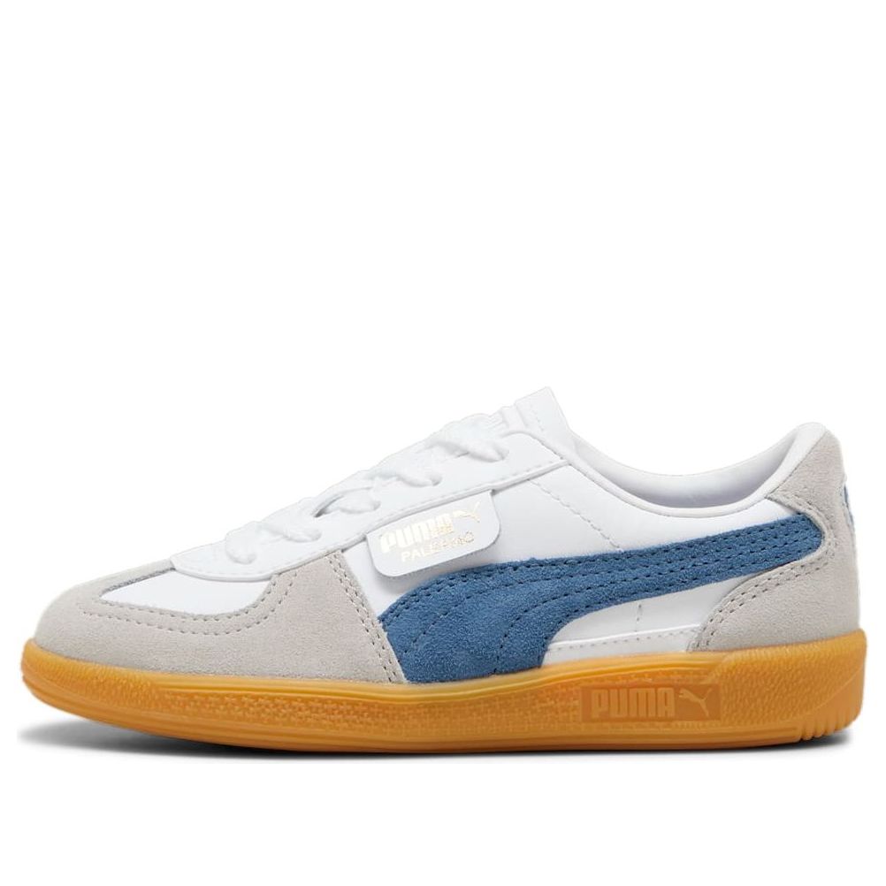(Preschool) Puma Palermo Leather Little Kid 'White Blue Horizon Gum' 397276-04