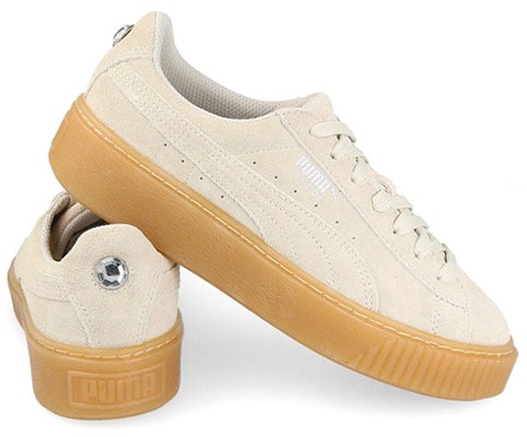 (JR) Puma Platform Jewel Sepatu Sneakers Beige/Putih 365131-02 Shop (JR) Puma Platform Jewel Sepatu Sneakers Beige/Putih 365131-02