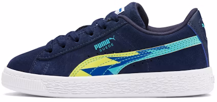 (Preschool) Puma PUMP Suede Classic 'Deep Blue Lightning' 370386-01 (Preschool) Puma PUMP Suede Classic 'Deep Blue Lightning' 370386-01