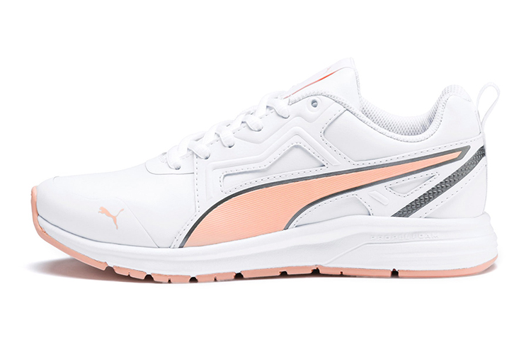 (Youth) Puma Pure Jogger Running Shoes White/Pink 370665-04
