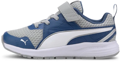 (Preschool) Puma Pure Jogger V 'Grey Blue Velcro' 370576-05 (Preschool) Puma Pure Jogger V 'Grey Blue Velcro' 370576-05