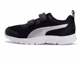 (Preschool) Puma Racer IDP Running Sneakers Black/Slivery 374601-03 (Preschool) Puma Racer IDP Running Sneakers Black/Slivery 374601-03