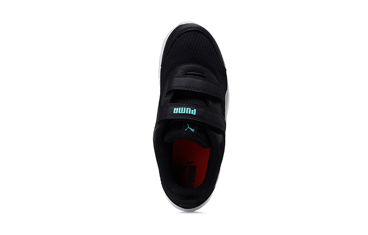 Shop (Preschool) Puma Racer IDP Running Sneakers Black/Slivery 374601-03