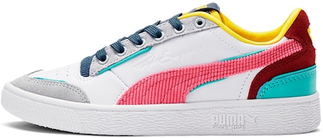(Preschool) Puma Ralph Sampson Lo Bubblegum Running Shoes ' White/Blue 375252-01 (Preschool) Puma Ralph Sampson Lo Bubblegum Running Shoes ' White/Blue 375252-01