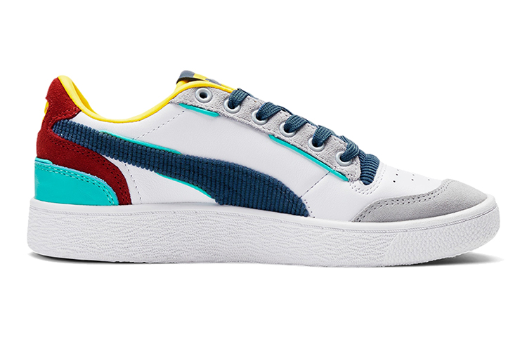 Order (Preschool) Puma Ralph Sampson Lo Bubblegum Running Shoes ' White/Blue 375252-01