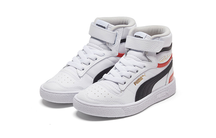 (PS) Puma Ralph Sampson Mid Autumn Casual Shoes White/Black/Red 圖 3