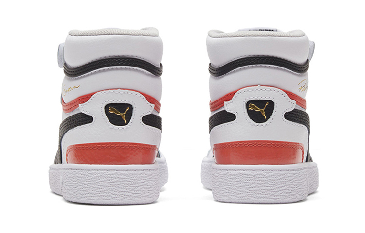 (PS) Puma Ralph Sampson Mid Autumn Casual Shoes White/Black/Red 圖 5