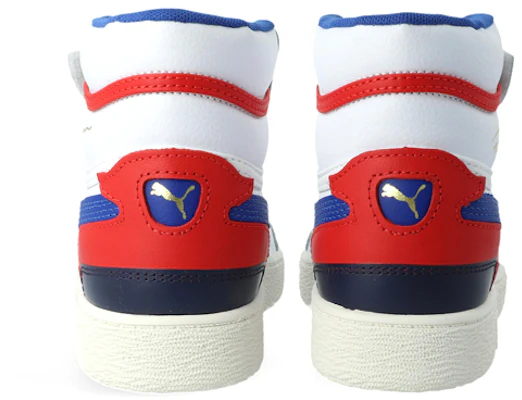(PS) Puma Ralph Sampson Mid V Ps Baskets Blanc/Bleu/Rouge 370927-02 Shop (PS) Puma Ralph Sampson Mid V Ps Baskets Blanc/Bleu/Rouge 370927-02