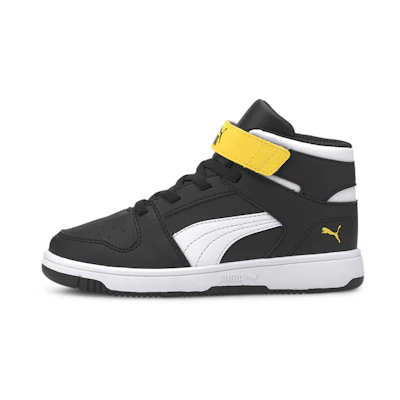 (PS) Puma Rebound Lay-Up SL Leisure Board Shoes Black/Yellow