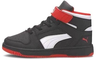 (Preschool) Puma Rebound LayUp 'Black High Risk Red' 370488-08 (Preschool) Puma Rebound LayUp 'Black High Risk Red' 370488-08
