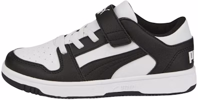 (Preschool) Puma Rebound Lay-Up Lo V 'White Black' 370492-16 (Preschool) Puma Rebound Lay-Up Lo V 'White Black' 370492-16