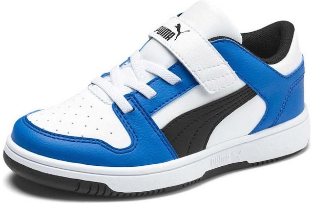 (Preschool) Puma Rebound Layup Lo Sl 'White Blue Black' 370492-06 Order (Preschool) Puma Rebound Layup Lo Sl 'White Blue Black' 370492-06