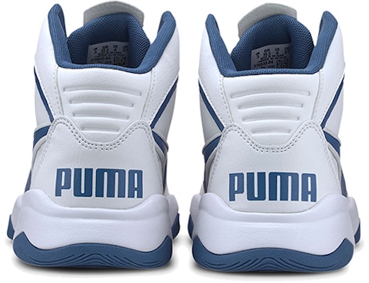 大童 Puma Rebound Playoff SL 白藍 中幫籃球鞋 Shop 大童 Puma Rebound Playoff SL 白藍 中幫籃球鞋