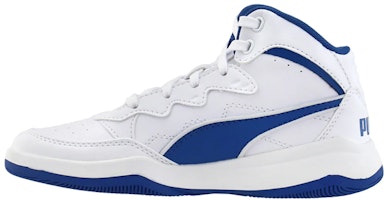 (Preschool) Puma Rebound Playoff SL 'White Blue' 370934-04 (Preschool) Puma Rebound Playoff SL 'White Blue' 370934-04