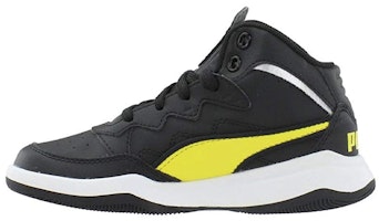 (Preschool) Puma Rebound Playoff SL Mid 'Black Yellow' 370934-05 (Preschool) Puma Rebound Playoff SL Mid 'Black Yellow' 370934-05