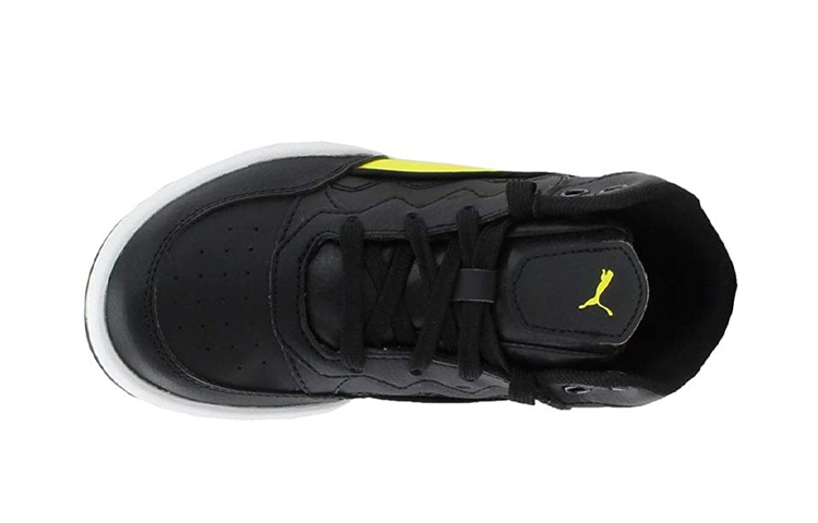 Lookbook (Preschool) Puma Rebound Playoff SL Mid 'Black Yellow' 370934-05
