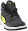 Shop (Preschool) Puma Rebound Playoff SL Mid 'Black Yellow' 370934-05