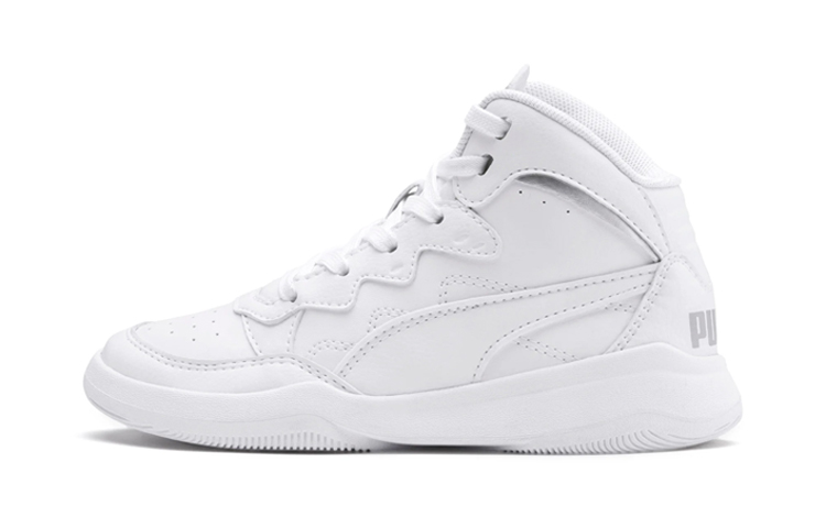 (Preschool) Puma Rebound Playoff SL Mid 'White Retro Basketball' 370934-01