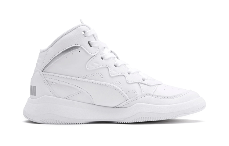 Order (Preschool) Puma Rebound Playoff SL Mid 'White Retro Basketball' 370934-01