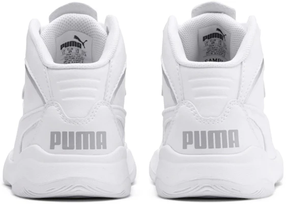 (Preschool) Puma Rebound Playoff SL Mid 'White Retro Basketball' 370934-01 Lookbook (Preschool) Puma Rebound Playoff SL Mid 'White Retro Basketball' 370934-01
