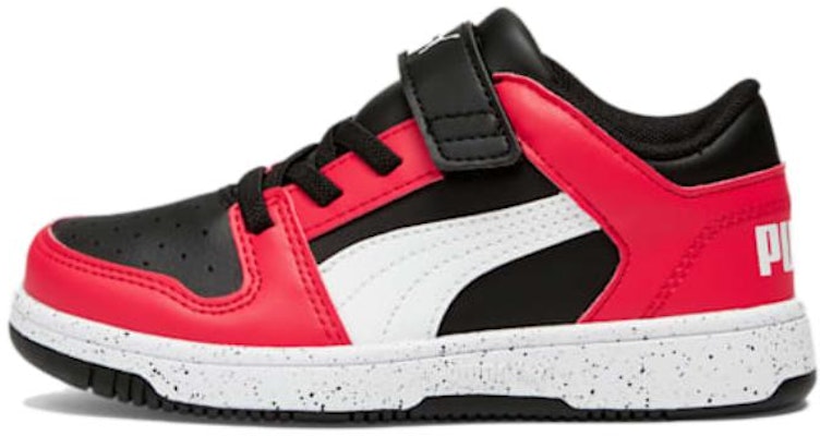 (Preschool) Puma Rebound V6 Low Little Kid 'High Risk Red Black' 390439-01 Buy (Preschool) Puma Rebound V6 Low Little Kid 'High Risk Red Black' 390439-01