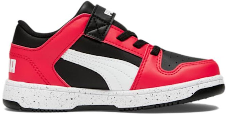 (Preschool) Puma Rebound V6 Low Little Kid 'High Risk Red Black' 390439-01 Order (Preschool) Puma Rebound V6 Low Little Kid 'High Risk Red Black' 390439-01