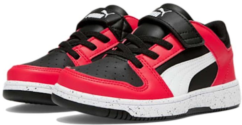 (Preschool) Puma Rebound V6 Low Little Kid 'High Risk Red Black' 390439-01 Lookbook (Preschool) Puma Rebound V6 Low Little Kid 'High Risk Red Black' 390439-01