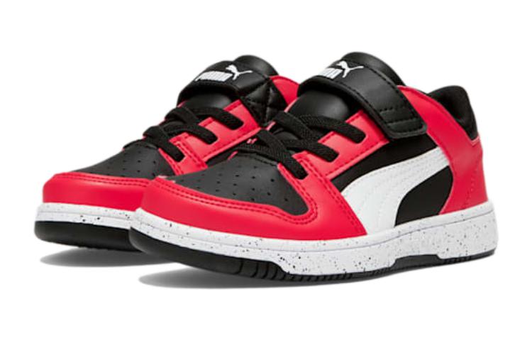 Lookbook (PS) Puma Rebound V6 Low Enfant ''Rouge Risque Noir'' 390439-01