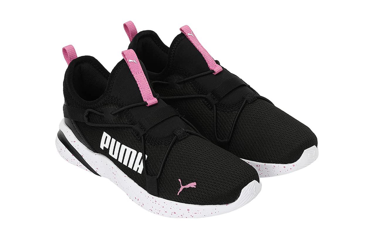 Lookbook (Preschool) Puma Rift Slip-On 'Black Purple' 377241-01