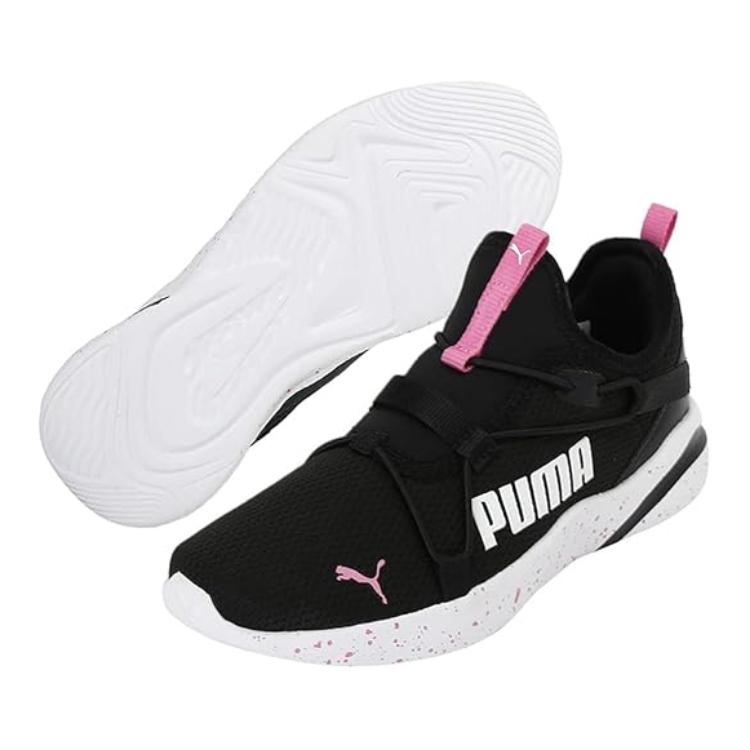 Details for (Preschool) Puma Rift Slip-On 'Black Purple' 377241-01