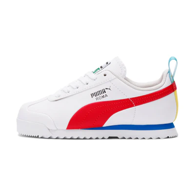 (PS) Puma Roma Game Jr 'White Red'