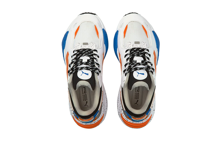 Lookbook (Preschool) Puma RS-Z Astronauts Jr Low-Top Running Shoes K White/Orange/Blue 380900-01