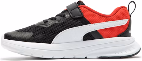 (Preschool) Puma Evolve Run Mesh Alternative Closure 'Black Red' 386239-01 (Preschool) Puma Evolve Run Mesh Alternative Closure 'Black Red' 386239-01
