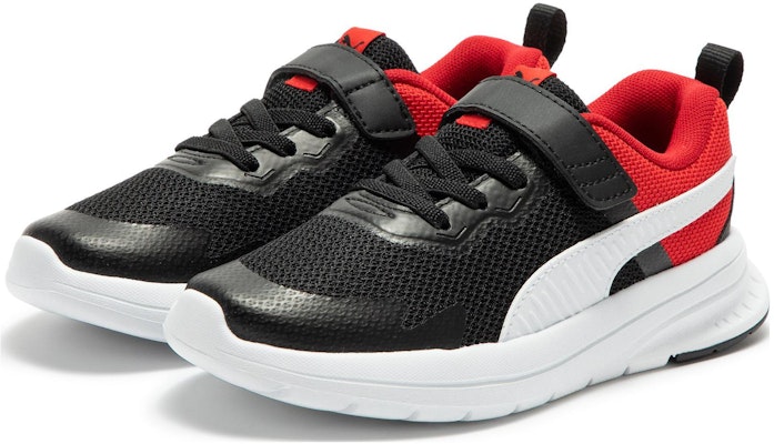 (Preschool) Puma Evolve Run Mesh Alternative Closure 'Black Red' 386239-01 Lookbook (Preschool) Puma Evolve Run Mesh Alternative Closure 'Black Red' 386239-01