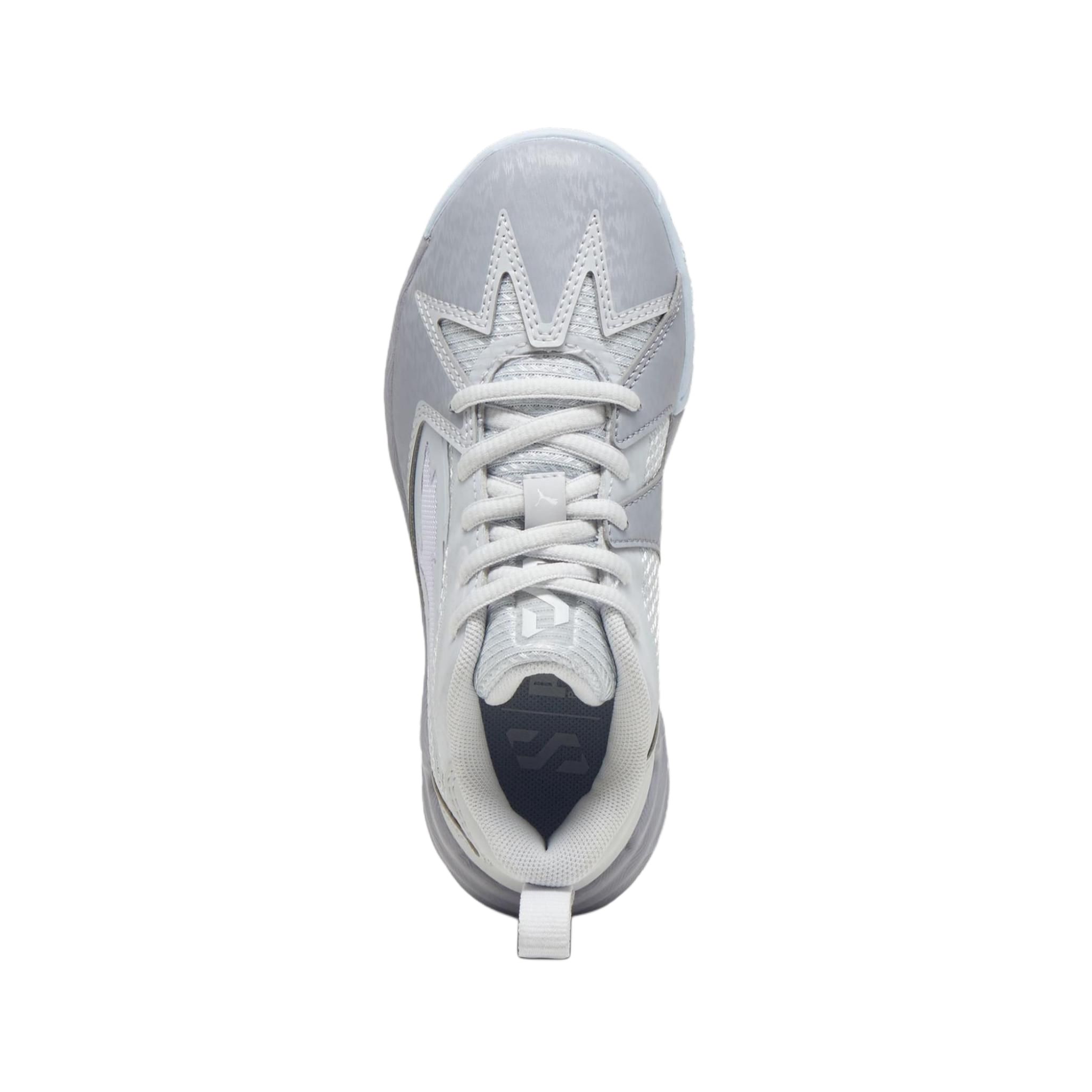 Shop 中童 PUMA Scoot 1 Scoot Zeros 舒適休閒 防滑耐磨 低幫 兒童籃球鞋 灰色