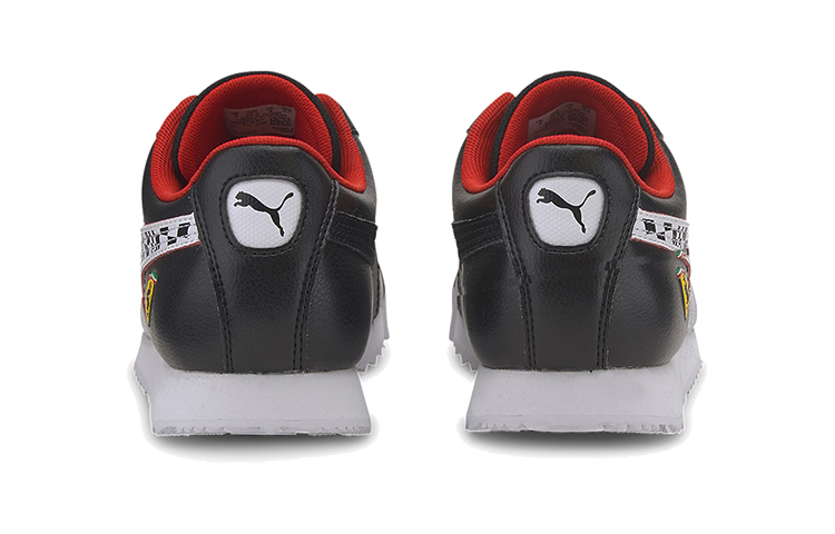 (Youth) Puma Scuderia Ferrari Roma Low Running Shoes Black/White 圖 4