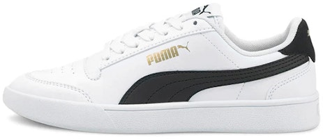 (Preschool) Puma Shuffle Ayakkabi Leisure Board Shoes K White/Black 375688-02 (Preschool) Puma Shuffle Ayakkabi Leisure Board Shoes K White/Black 375688-02