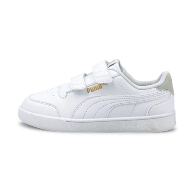 (PS) Puma Shuffle Velcro Little Kid 'White Grey Violet'