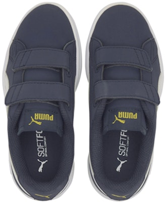 中童 PUMA Smash 休閒 低幫 兒童板鞋 藍白 Lookbook 中童 PUMA Smash 休閒 低幫 兒童板鞋 藍白