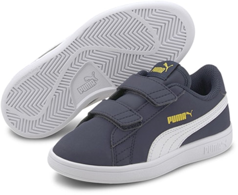 中童 PUMA Smash 休閒 低幫 兒童板鞋 藍白 Shop 中童 PUMA Smash 休閒 低幫 兒童板鞋 藍白