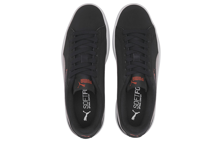 Lookbook (PS) プーマ スマッシュv2 バック Jr 黒白カーキ 365182-19