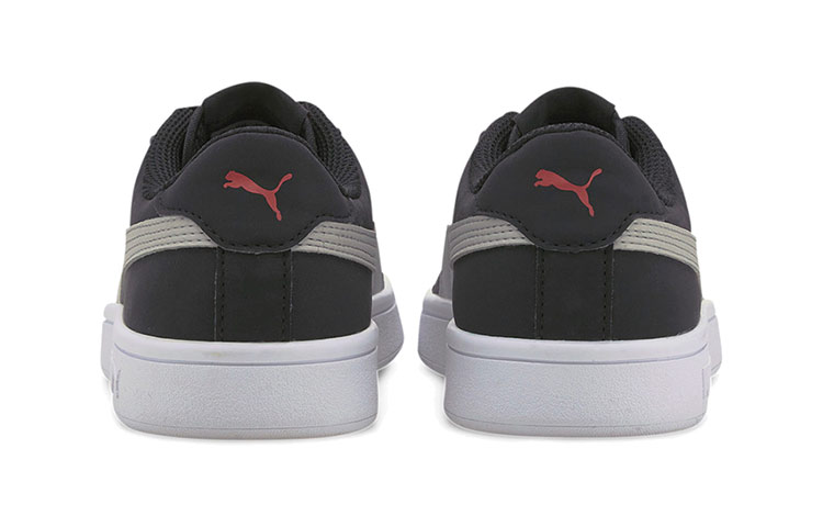 Shop (PS) プーマ スマッシュv2 バック Jr 黒白カーキ 365182-19