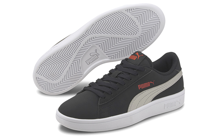 Purchase (PS) プーマ スマッシュv2 バック Jr 黒白カーキ 365182-19