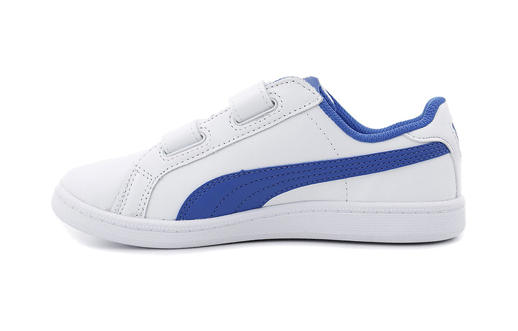 (PS) Puma Smash Leather Casual Board Shoes White/Blue